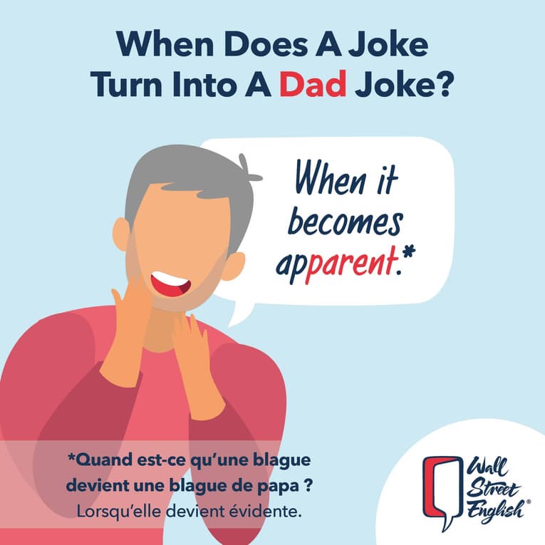 When does a joke turn into a Dad Joke? When it becomes apparent.