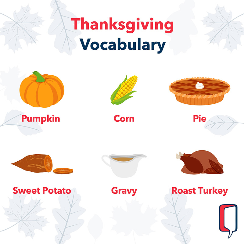Vocabulaire Thanksgiving