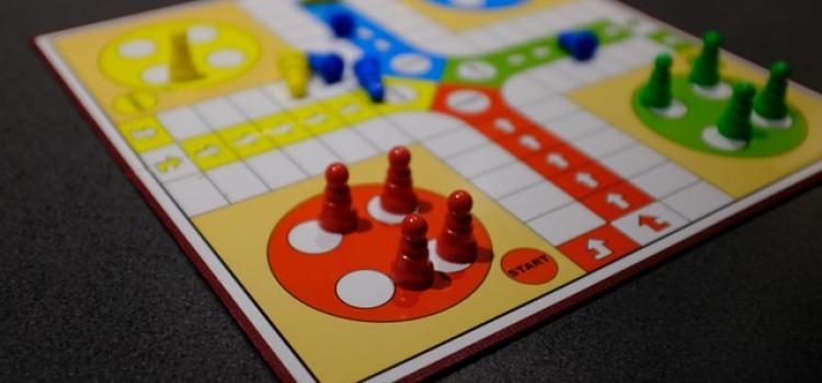 jeu de société avec des pions