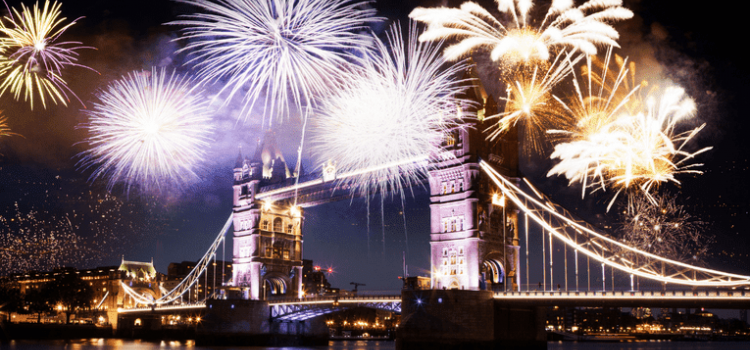 Bannière - nouvel an à Londres