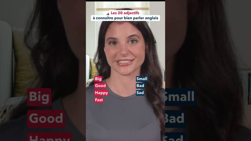 Embedded thumbnail for 20 adjectifs anglais à connaître pour bien parler anglais