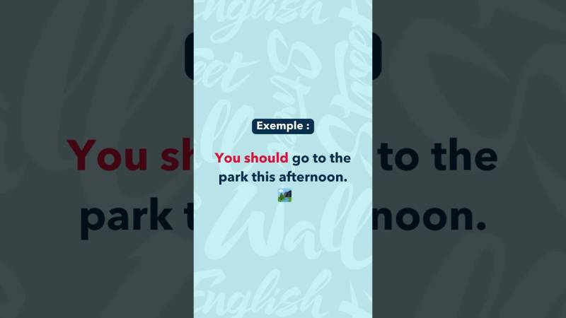 Embedded thumbnail for Comment utiliser &quot;Should&quot; en anglais ?