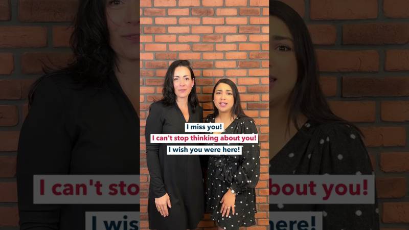 Embedded thumbnail for 5 façons de dire “tu me manques” en anglais sans dire I miss you